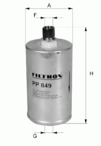 FILTRON PP859 Фильтр топливный! Daewoo Espero/Nexia 1.5i-2.0 95>, Rover 200/400 1.4-2.0 90>;Топливный фильтр