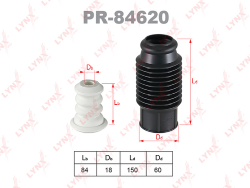 LYNX PR-84620 Защитный колпак / пыльник, амортизатор