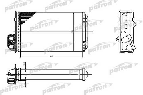 PATRON PRS2064 Теплообменник, отопление салона