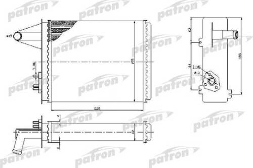 PATRON PRS2093 Теплообменник, отопление салона