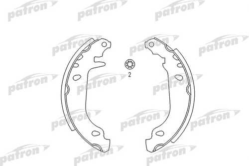 PATRON PSP337 Колодки тормозные барабанные CITROEN: XS