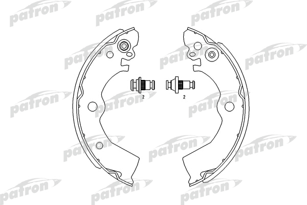 PATRON PSP412 Комплект тормозных колодок