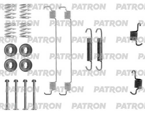 PATRON PSRK0057 Комплект монтажный тормозных колодок барабанных NISSAN PRIMERA 96-01, RENAULT KANGOO 98-, KANGOO E