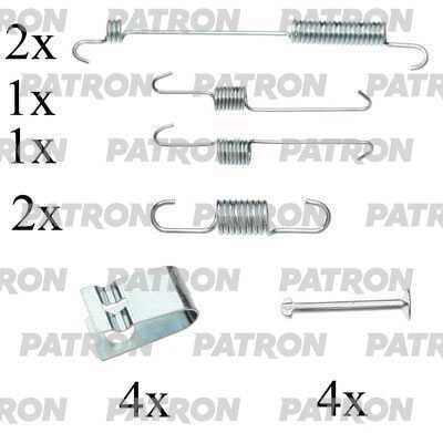 PATRON PSRK0138 Комплект монтажный тормозных колодок барабанных HYUNDAI: GETZ (TB) 02-