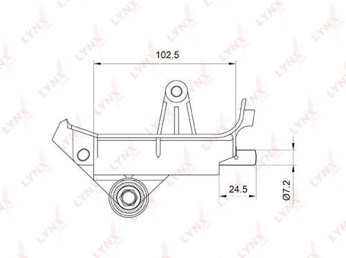 LYNX PT-1001 Натяжитель гидравлический с роликом / ГРМ AUDI A3 1.8-1.9D 96-03 / A4 1.8 95-00 A6 1.8-1.8