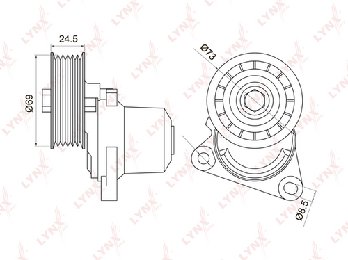 LYNX PT3026 Ролик натяжной