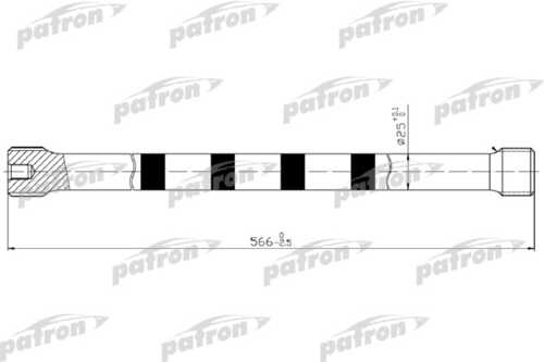 PATRON PTB1002 Торсион подвески зад. прав. RENAULT Kangoo 8200217679