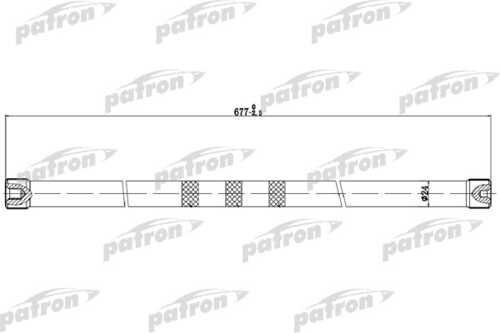 PATRON PTB1005 Торсион прав RENAULT MEGANE 19 L677мм, 26-27 зуб.