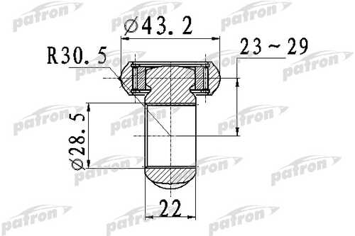 PATRON PTD007 ШРУС внутренний передний! Ford Galaxy 1.9DTC/1.9DTI/2.8EFI V6 24V
