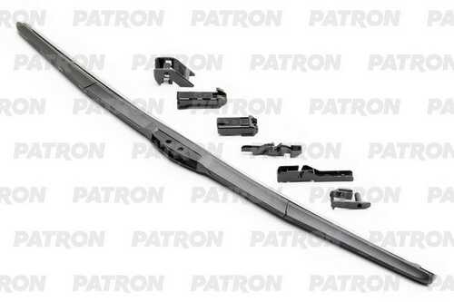 PATRON PWB460HB Щетка стеклоочистителя 46см гибридная с универсальным креплением (OE типы креплений + крюк)