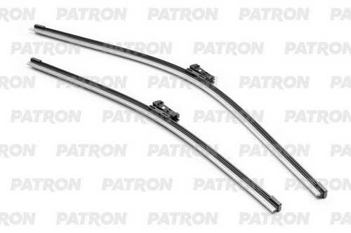 PATRON PWB6553KITA6 Щетки стеклоочистителя 65см + 53см комплект плоская Push button 16mm AUDI A6 11-