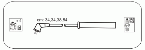 JANMOR RBU25 Комплект электропроводки