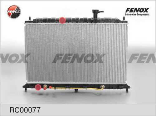 FENOX RC00077 Радиатор системы охлаждения! АКПП Kia Rio 1.4-1.6 05>