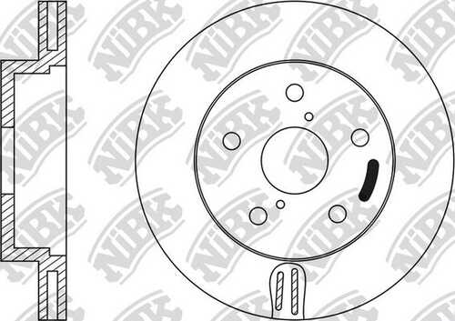 NIBK RN1010 - диск тормозной передний! Subaru Legacy 2.0/2.5 92>