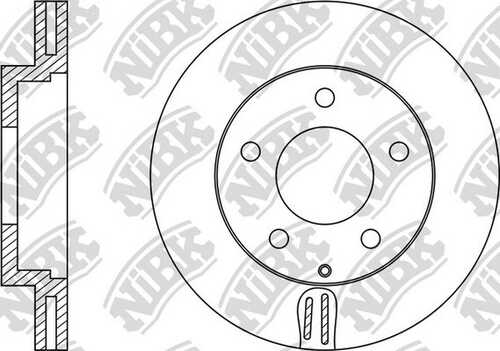 NIBK RN1061 - диск тормозной передний! Mazda 626/MX-6/Xedos 61.6-2.5 91>