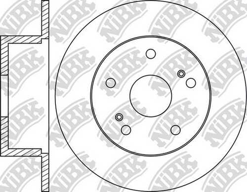 NIBK RN1092 Диск тормозной задний Subaru Impreza/Legacy/Forester 1.8-2.5/1.6i-2.5i 89-03