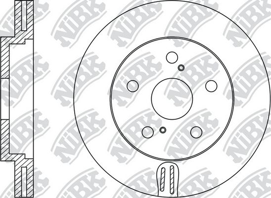 NIBK RN1162 Тормозной диск