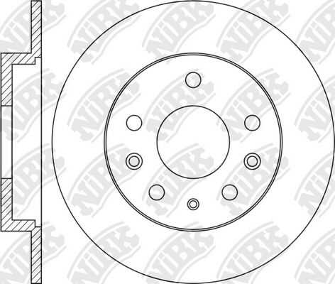 NIBK RN1208 - диск тормозной задний! Mazda 6 1.8-2.3/2.0Di 02>