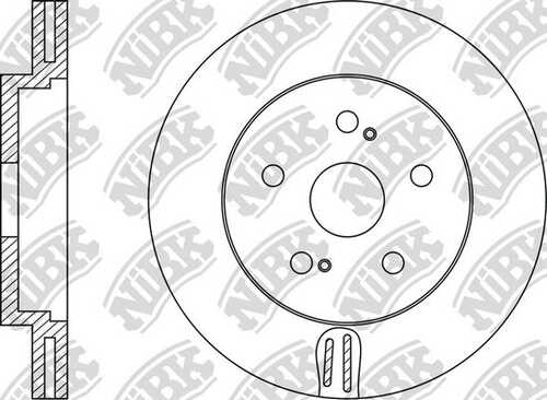 NIBK RN1210 - диск тормозной передний! Toyota Avensis 2.4/2.0D-4D 03>