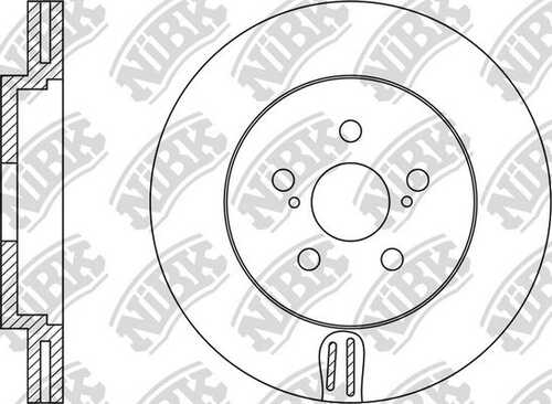 NIBK RN1219 - диск тормозной передний! Lexus RX 3.0-4.0, Toyota Harrier 2.4-3.5i 03>