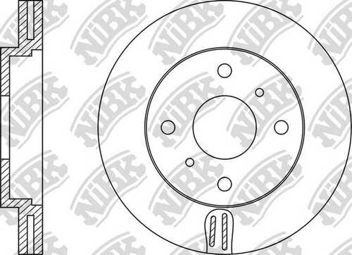 NIBK RN1237 Тормозной диск