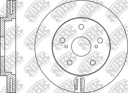 NIBK RN1241 Тормозной диск