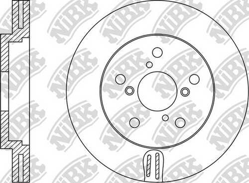 NIBK RN1243 Тормозной диск