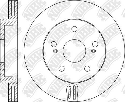 NIBK RN1305 Диск тормозной передний Toyota Altezza/Chaser/Cresta 92-07