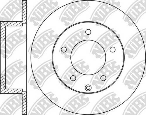 NIBK RN1367 Тормозной диск