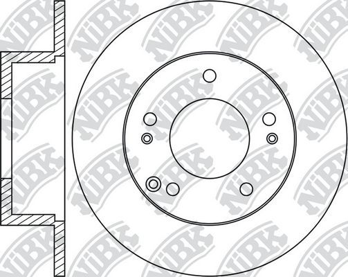 NIBK RN1386 Диск тормозной задний! Hyunadi Tuscon/Sonata V 2.0/2.4/2.0CRDi 04>