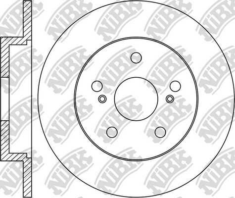 NIBK RN1445 - диск тормозной задний! Lexus ES250/NX200/Toyota Camry/Rav 4/Venza/Yaris
