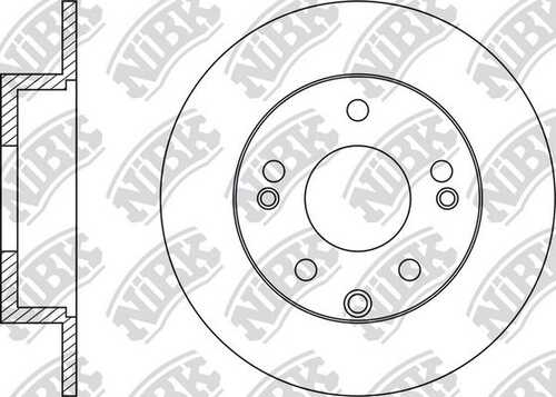 NIBK RN1476 Диск тормозной задний