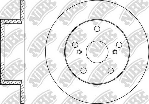 NIBK RN1487 Диск тормозной задний