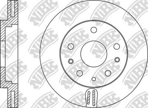 NIBK RN1501 - диск тормозной передний! Mazda CX7 2.3/2.2D 06>