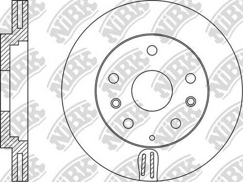 NIBK RN1503 Диск тормозной! Mazda CX-9/CX-7/MPV