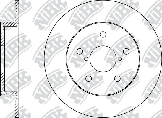 NIBK RN1524 - диск тормозной задний! Suzuki Sx4 1.5/1.6/2.0 06>/Swift 1.6 06>