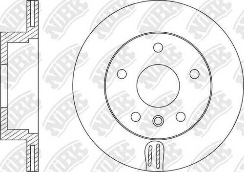 NIBK RN1543 Диск тормозной задний! BMW F20/E87/F22/F23/E90/F30/F32