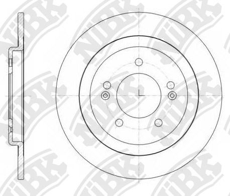 NIBK RN1563 Диск тормозной HYUN/KIA I30/CEED 12- задн.