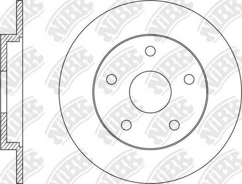 NIBK RN1567 Диск тормозной задний