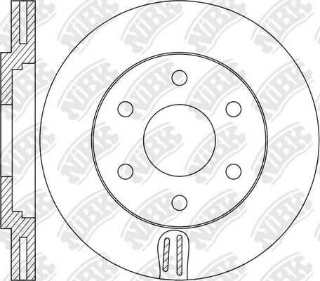 NIBK RN1615 Диск тормозной передний