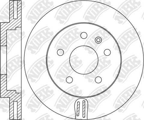 NIBK RN1622 Диск тормозной передний! Chevrolet Captiva, Opel Antara