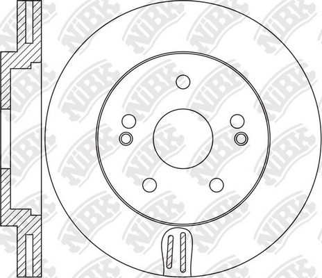 NIBK RN1644 Диск тормозной передний