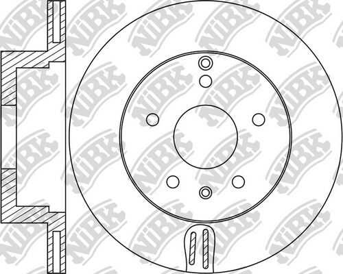NIBK RN1677 Диск тормозной задний! Chevrolet Captiva, Opel Antara