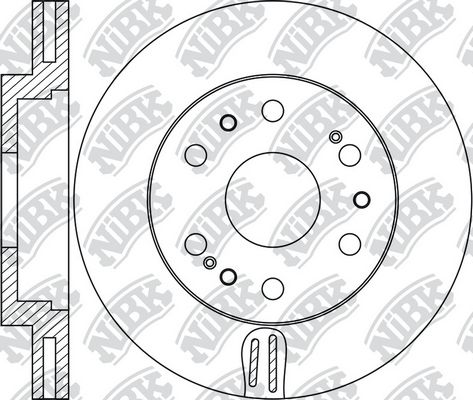 NIBK RN1678 Диск тормозной передний