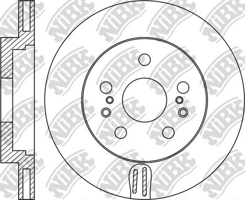 NIBK RN1692 Диск тормозной передний