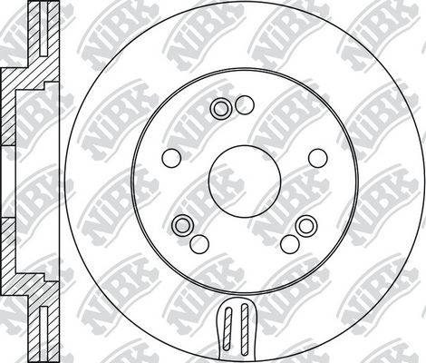 NIBK RN1711 Диск тормозной передний! Hyundai Equus/Genesis, Kia Quoris/K900