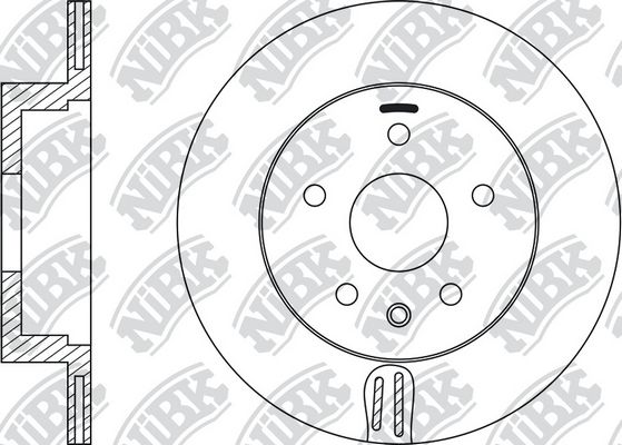 NIBK RN22001 Диск тормозной задний