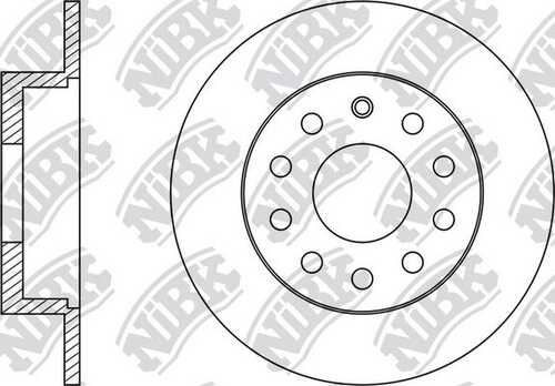 NIBK RN33005 Диск тормозной задний! Audi A3, Skoda Octavia, VW Golf 1.4-2.0i/TDi 03>