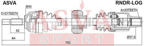 ASVA RNDRLOG Вал приводной
