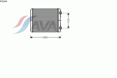 AVA RT6344 Радиатор печки! Renault Laguna all 01>